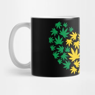 Rasta Weed Heart Mug